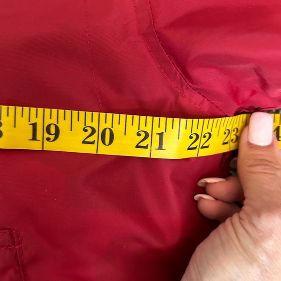 Y2K Vintage GAP men’s oversized red hooded pullover Jacket size small - Picture 6 of 15